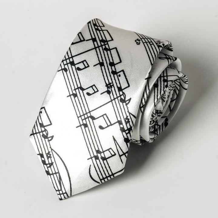 Cravatta da uomo con nota musicale per pianoforte