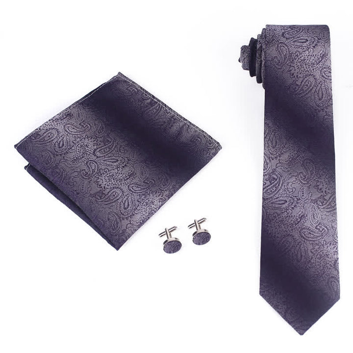 Set di 3 cravatte da uomo con motivo Paisley sfumato - image 1